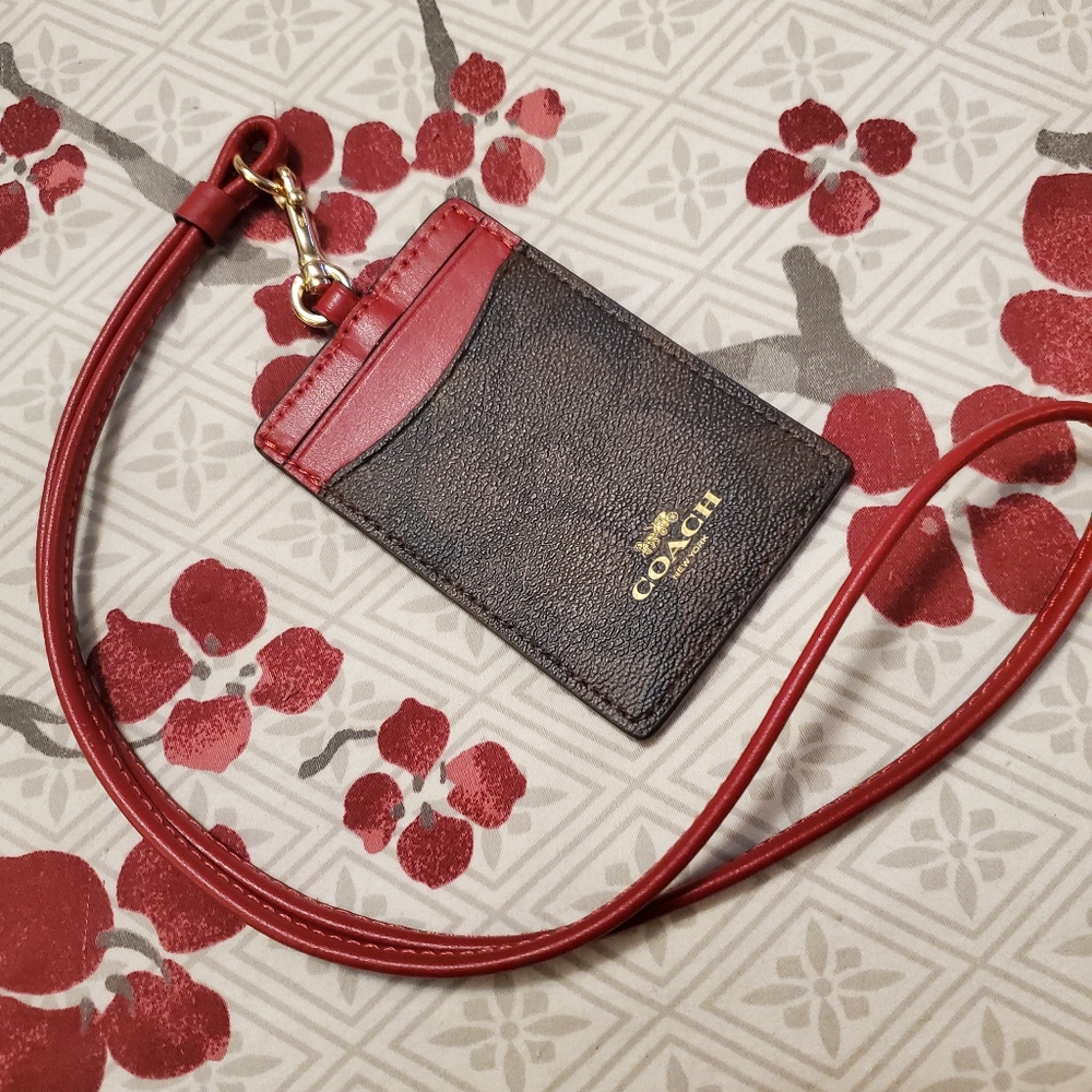 Coach lanyard/ID card holder